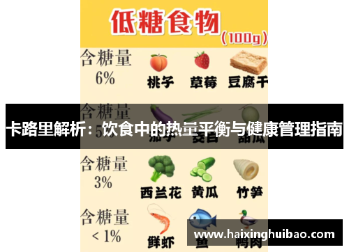 卡路里解析：饮食中的热量平衡与健康管理指南